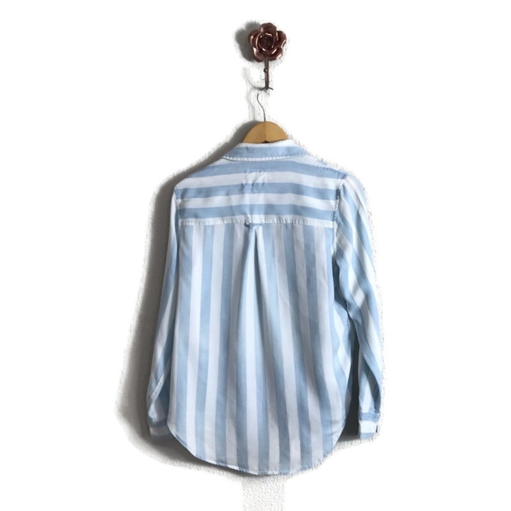 Rails Uli Blue White Block Stripe 100% Lyocell La… - image 4